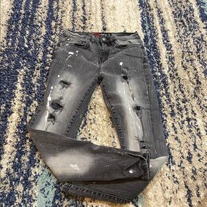 Stylish Kids Distressed Gray Jeans